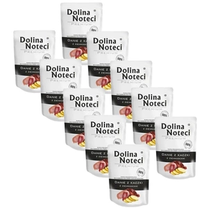 DOLINA NOTECI Ančių patiekalas su bulvėmis 10x100g - drėgnas maistas šunims