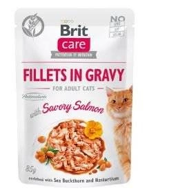 Brit Care Cat konservai katėms Fillets in Gravy Salmon 85 g