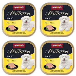 ANIMONDA Dog Vom Feinsten Adult kalakutiena su geltonu sūriu 22x150g