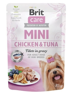 Brit Care Mini vištienos ir tuno filė su padažu 85g