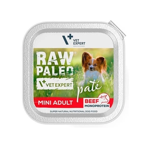 Vetexpert RAW PALEO PATE MINI suaugusiųjų jautiena 150g - jautienos padėklas