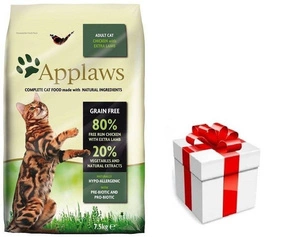 Applaws Adult Chicken with Extra Lamb Sausas maistas katei 7,5kg + STAIGMENA KATEI