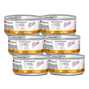 Disugual Veterinary drėgnas kačių ėdalas HEPATIC kalakutiena (suaugusiems) 6x85g