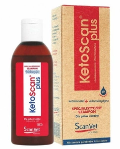 SCANVET Ketoscan  100ml (ketokonazolas + chlorheksizinas)