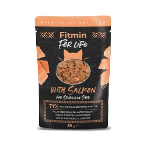 Fitmin Cat For Life Sterilizuota lašiša 85g