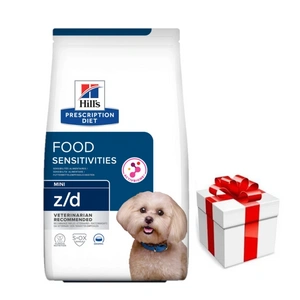 HILL'S PD Prescription Diet Canine z/d Maisto jautrumas Mini 6 kg + Staigmena Šunui