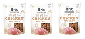 BRIT Jerky Snack Chicken Fillets 3x80g