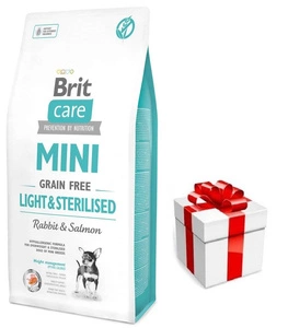 BRIT CARE Mini Grain-Free Light&Sterilised 7kg + STAIGMENA ŠUNUI