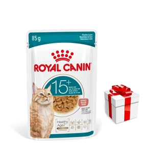 ROYAL CANIN drėgnas kačių ėdalas, Senior Ageing 15+, padažas 12x85g + Staigmena katei