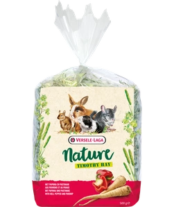VERSELE LAGA Timothy šienas su paprikomis ir pastarnokais 500g - Timothy šienas su paprikomis ir pastarnokais