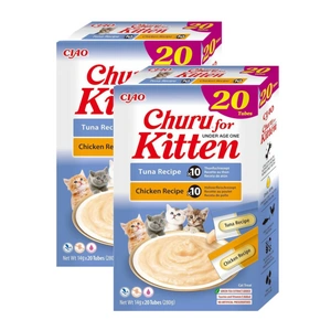 INABA Churu kačiukams - vištienos ir tuno mišinys 40x14g