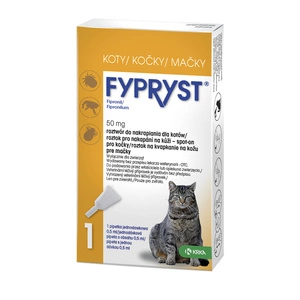 FYPRYST 50 mg užlašinamasis tirpalas katėms 1 pip