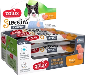ZOLUX SWEETIES kreminis skanėstas šunims su vištiena 14 g
