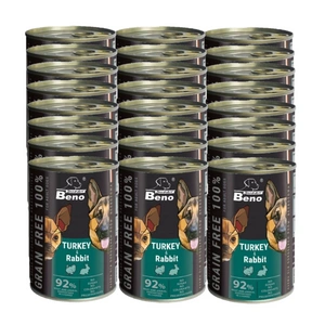 Super Beno GRAIN-FREE šunų skanėstai su kalakutiena ir triušiena padaže, 24x415 g