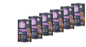 PetRepublic Fine Meat kalakutienos patiekalas šunims 6x400g