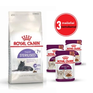 ROYAL CANIN Sterilised +7 10 kg + 3 paketėliai šlapio maisto NEMOKAMAI!!!