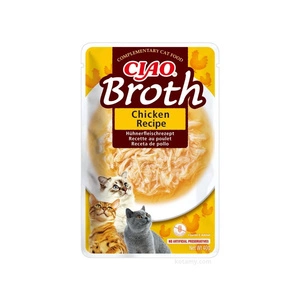 INABA Ciao Broth sultinio maisto papildas katėms su vištienos skonio sultiniu 40g