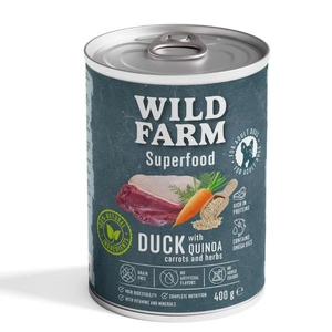 Wild Farm Superfood Duck 400 g pašaro šunims be grūdų