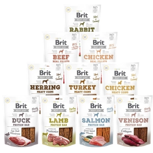 BRIT Jerky Snack Mega Set 10x80g