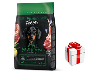 FITMIN For Life Lamb&Rice Mini 2,5kg + STAIGMENA ŠUNUI