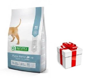 NATURES PROTECTION Puppy Starter Salmon with Krill All Breeds 2kg + STAIGMENA ŠUNUI
