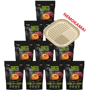 Tasty Dogs Life elnienos želė indelis 10x500g + nemokama šunų laižymo kilimėlis