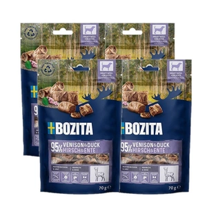 BOZITA Meaty Bites anties ir elnienos skanėstas šunims 4x70g