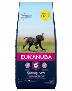 EUKANUBA Puppy&Junior Large Breed Chicken 15kg +3kg GRATIS