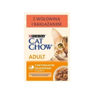 PURINA Cat Chow Adult jautiena su baklažanais 85g paketėlis