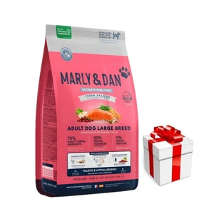 Marly & Dan Adult Dog Large Breed Fresh Salmon Holistic & Hypoallergenic 12kg sausas ėdalas + Staigmena Šunui