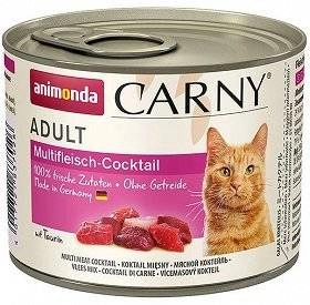 ANIMONDA Cat Carny Adult skonis: įvairių rūšių mėsos kokteilis 200g x6