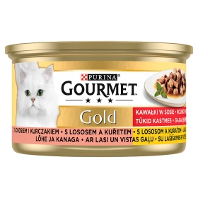 Purina Gourmet Gold lašiša / vištiena padaže 85g