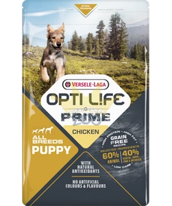 VERSELE-LAGA Opti Life Prime Puppy 2,5 kg - Šuniukų ėdalas be grūdų su vištiena