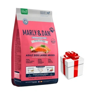 Marly & Dan Adult Dog Large Breed Fresh Salmon Holistic & Hypoallergenic 4kg sauso ėdalo + Staigmena Šunui