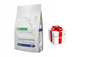 NATURES PROTECTION  Superior Care Hypoallergenic Grain Free Salmon Adult All Breeds 1,5kg + STAIGMENA ŠUNUI