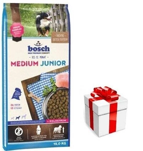 Bosch Junior Medium (naujas receptas) 15kg + STAIGMENA ŠUNUI