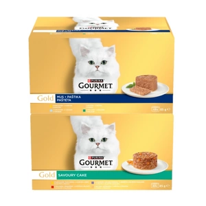 Purina Gourmet Gold kačių maistas  96 x 85g  skonių mišinys