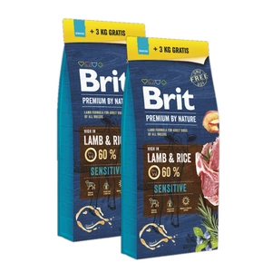 BRIT Premium By Nature Sensitive ėriena 2x18kg
