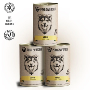 Paka Zwierzaka Triušis ir šernas su moliūgais 3x400g