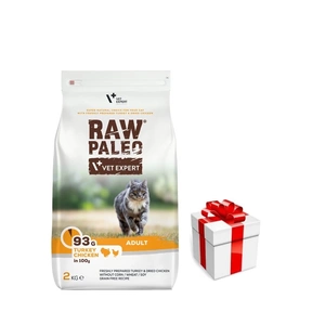 Vetexpert Raw Paleo Adult Cat 2kg + Staigmena katei
