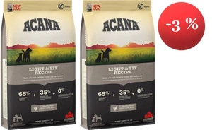 ACANA HERITAGE Light & Fit Dog 2x11,4kg
