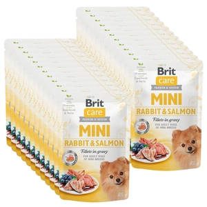 Brit Care Mini triušio ir lašišos filė su padažu 24x85g