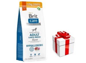 BRIT CARE Dog Hypoallergenic Adult Large Breed Lamb 12kg+2kg + STAIGMENA ŠUNUI