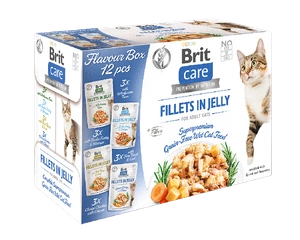 BRIT CARE Kačių filė drebučiuose 12x85g