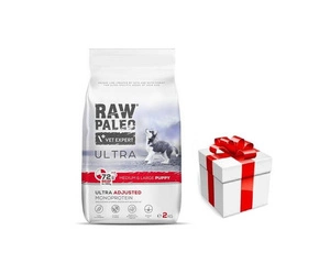 Vetexpert RAW PALEO ULTRA BEEF PUPPY MEDIUM/LARGE 2KG + Staigmena Šunui