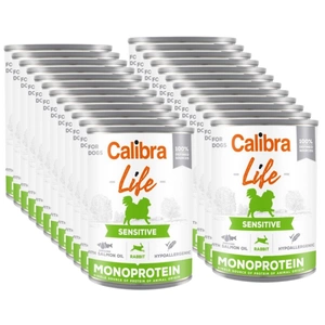 CALIBRA Dog Life Sensitive Triušis 24x400g