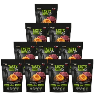 Tasty Dogs Life elnienos želė indelis 10x150g