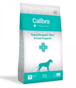 Calibra Veterinary Diets Dog Hypoallergenic 12kg + Calibra VD Semi moist snack hypoallergenic 120g