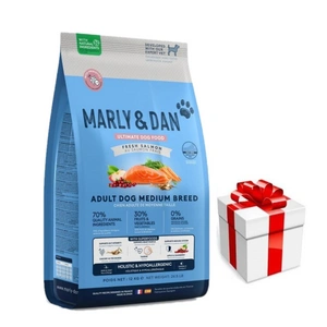 Marly & Dan Adult Dog Medium Breed Fresh Salmon Holistic & Hypoallergenic 12kg sauso maisto + Staigmena Šunui
