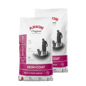 ARION Original Skin & Coat Adult lašiša ir ryžiai didelėms veislėms 2x12kg